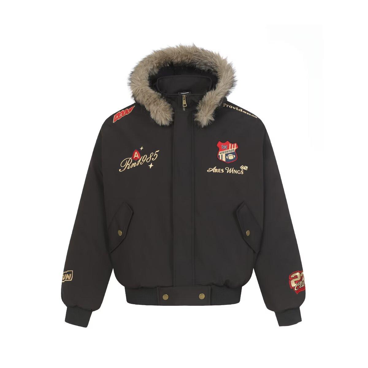 

Мужская куртка, теплая ветрозащитная куртка в стиле мотоциклетных гонок, осенне-зимняя водонепроницаемая куртка для активного отдыха M чёрный