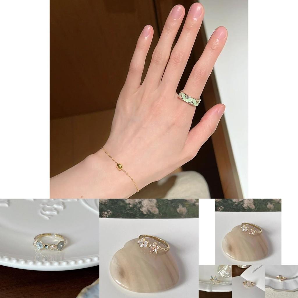 Stylish S925 Pure Silver Ring Featuring Distinctive Flower And Pearl Elements