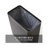 Yamazaki Jitsugyo Trash Can Tower Square Black 2916