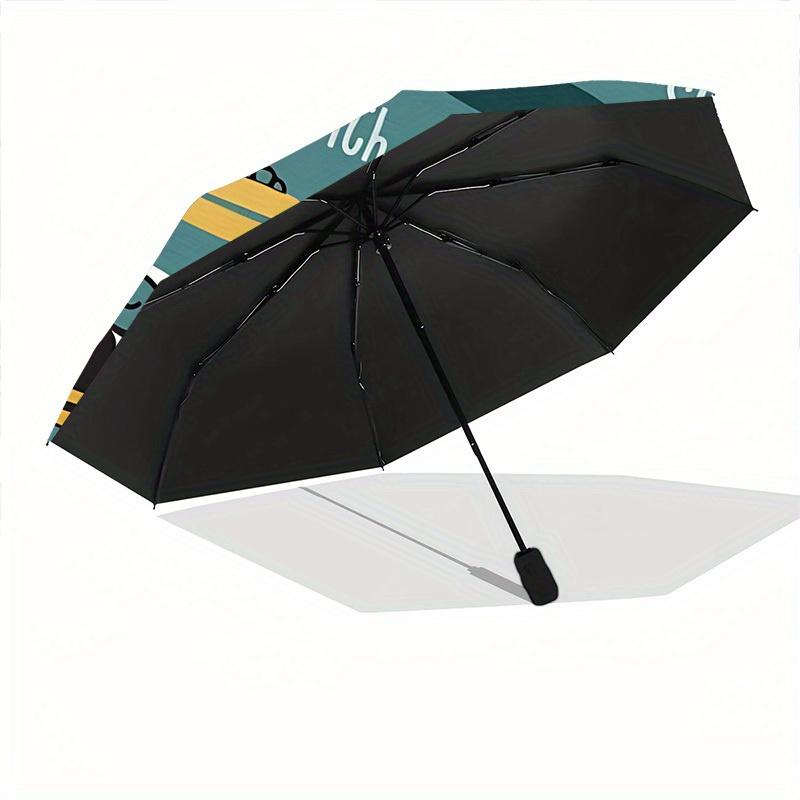1pc Dogs Playtime Automatic Umbrella High Quality Canopy, Portable Folding Umbrella With, Ideal Gift for - Travel, Everyday, Formal Events, Stylish Ac