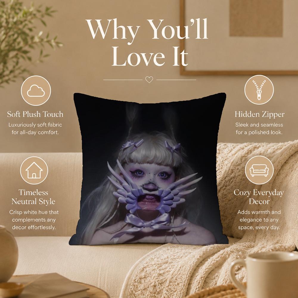 Singer J-Jazmin BeanS Cushion Cover Double-Sided Printed Pillow Cover Hypoallergenic Dust-Mite Proof