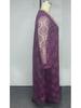 Plus Size V-neck Lace Dress with Sequin Embroidery - Flattering, Loose-Fit Muslim Formal Attire