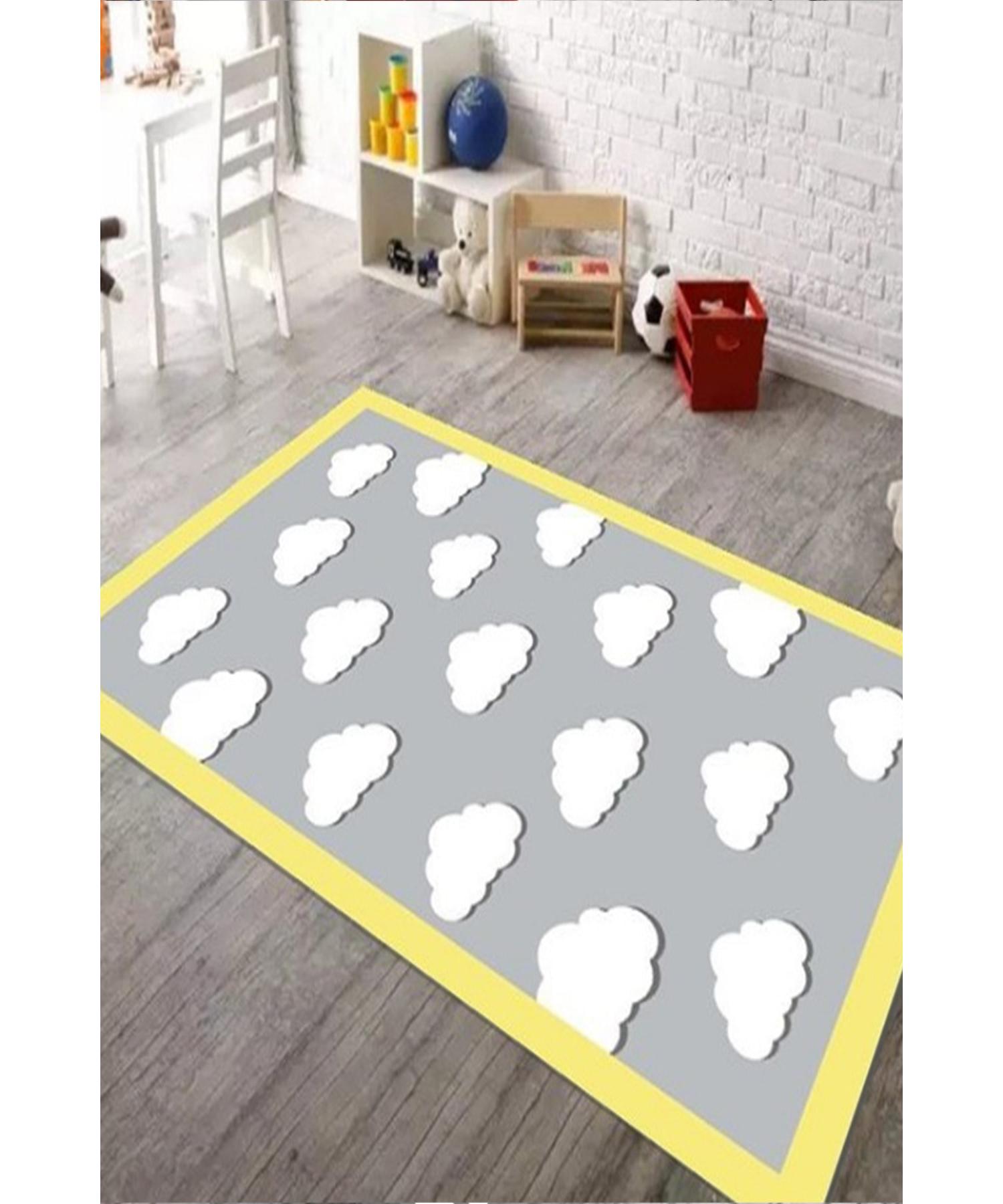 

Ковер для детской комнаты с рисунком карнавальных облаков 1