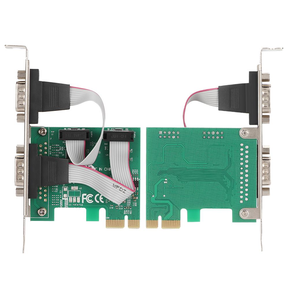 ST316 PCI E To 2 Port RS232 Extension Adapter Card Serial Card