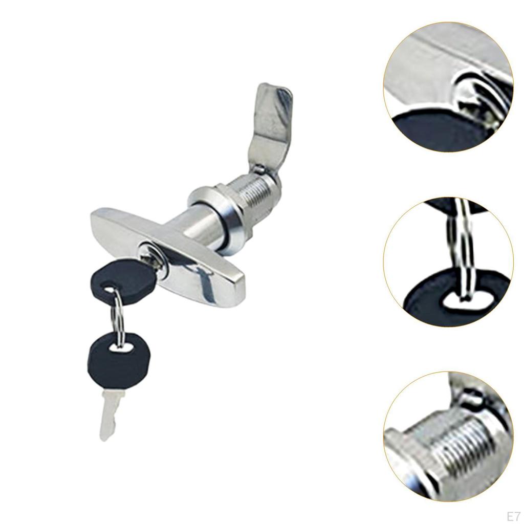 T Handle Door Lock Latch Replacement Multifunctional Simple Assembly for Garage Accessories