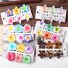 6 Stück/Set Farbverlauf Haarspange Blume Haarkrallen Kleine Größe Kopfschmuck Haarnadeln Krabbe Spange Haaraccessoires Für Frauen Haarnadeln