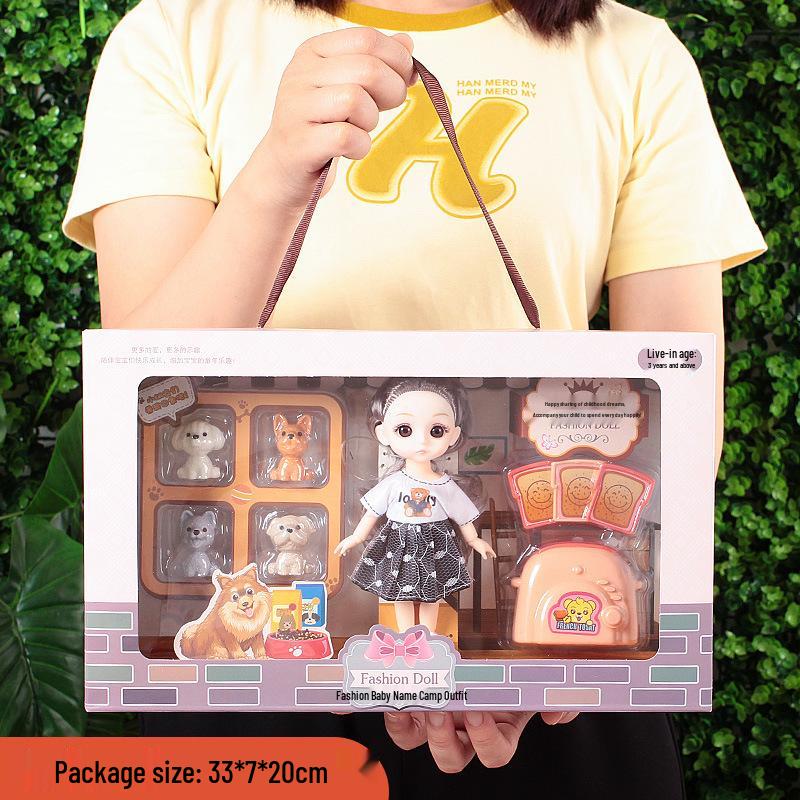 Princess Doll Gift Box Set: Dress-Up Barbie Doll Toys for Girls