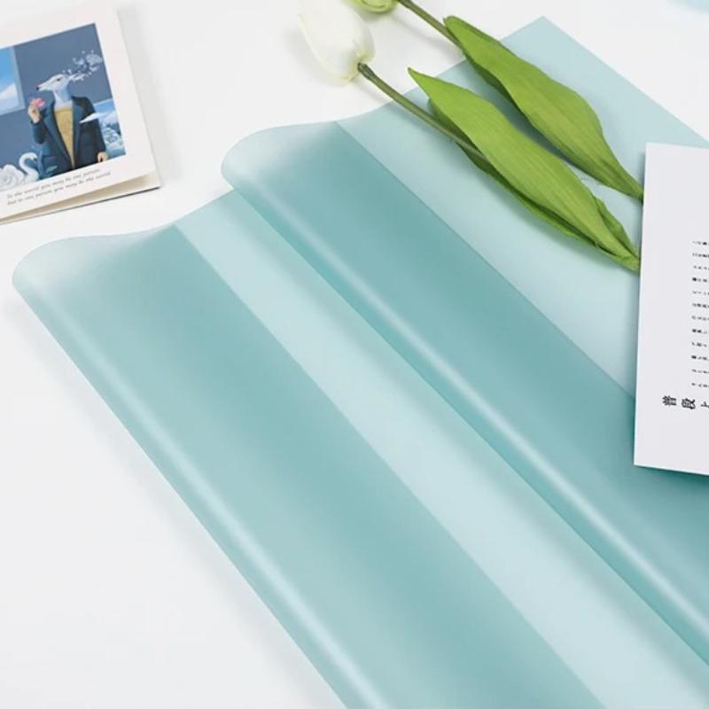 20 Stück Plastik OPP Blumenverpackung Geschenkpapier Farben Matt Wasserdichte Papiere Geschenke Floristenmaterial Transluzente Verpackung 58x58cm