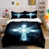 Luminous Cross Pattern Bedding Set Bedding set (1 duvet cover, 2 pillowcases, duvet not included)