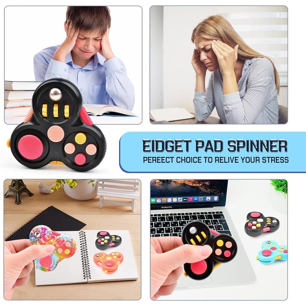 Fidget Toys, Fidget Pad Fidgets, Autism Figette Cubes, Cool Fidget Clicker Controller Desk Toys, Anxiety Relief Stress ADHD Toys, Sensory Fidget Cubes