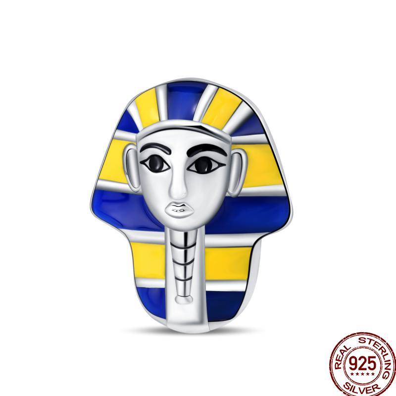 Pyramid Series Copper Mystical Cat Elephant Religious Style Charm Beads Suitable For Pan Original Bracelet Diy