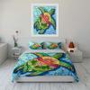Colorful Turtle Beach Decor Set Bedding Set with 1 Duvet Cover 2 Pillowcases Single Double King Queen, Gift