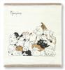 Kinno Made In Hand Untwisted Terry 30 X 32 Cat Gift Towel, Japan, Towel, Gauze, Yarn, Cloth, Approx. Cm, Design, Senshu, Quick-Drying,