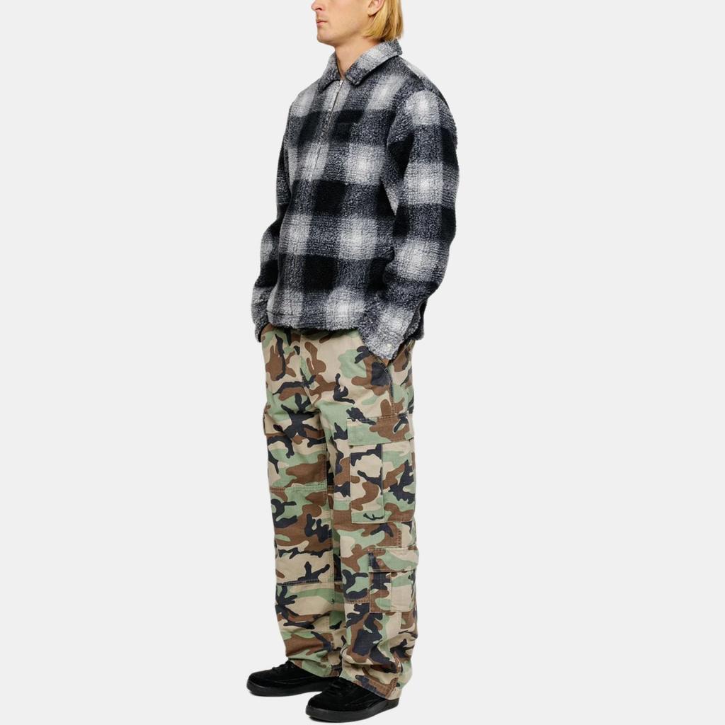 Stussy Shadow Plaid Sherpa Zip 1110224-
