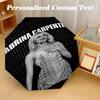 Portable Auto Folding Umbrella,Sabrina Carpenter 8 Rib Waterproof Umbrella For Camping Commute