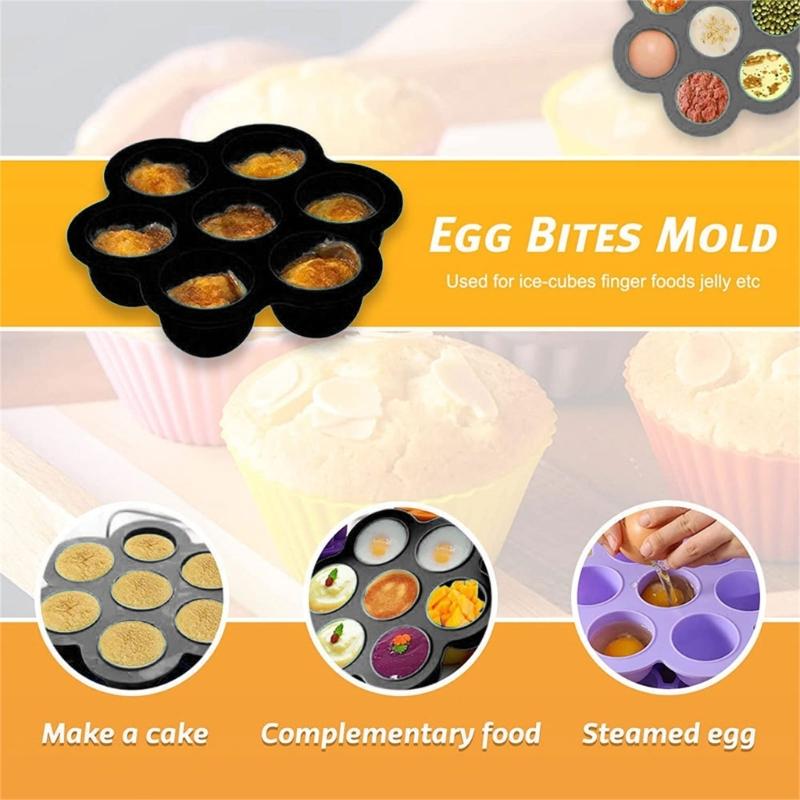 6Pcs Air Fryer Accessories Square Cake Bucket Utensils Mould Silicone Mat Cake Pan Pizza Pan Accessories for Air Fryer