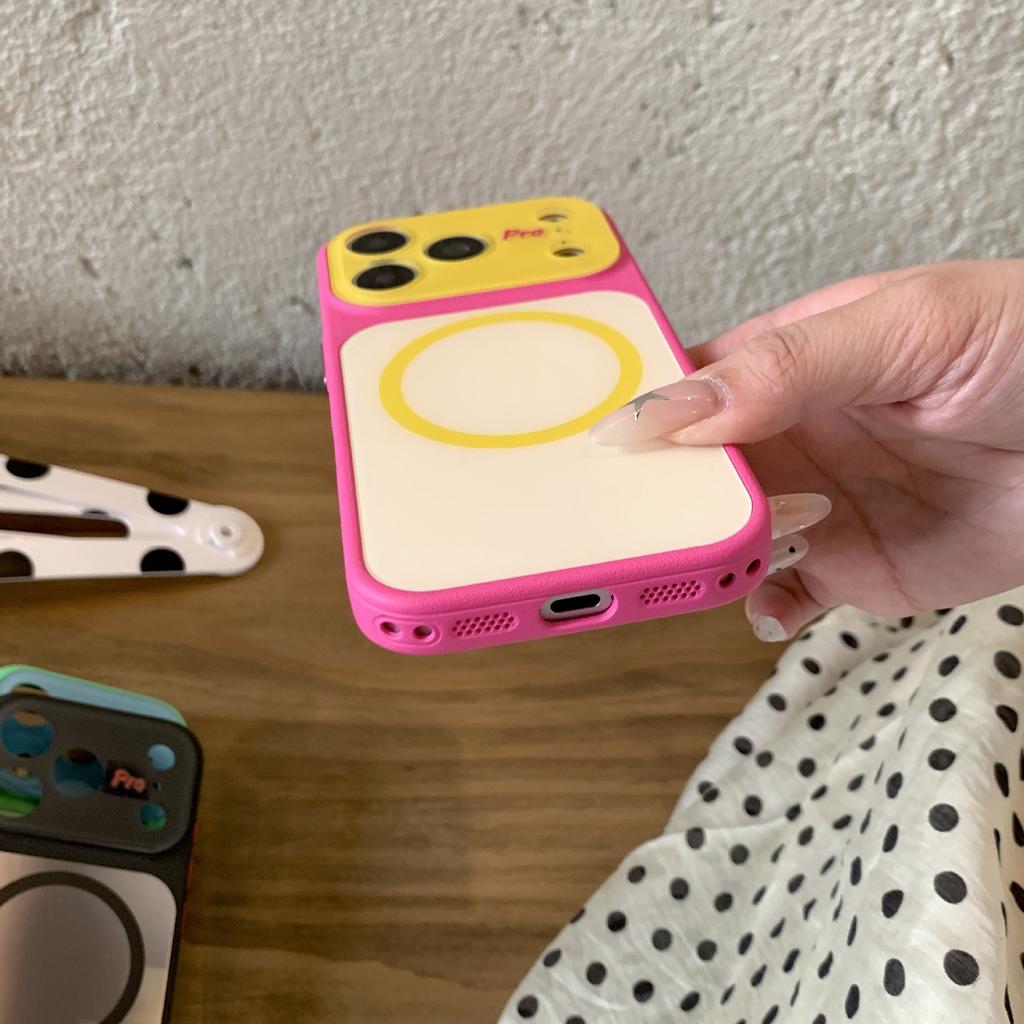 Dopamine leather pattern contrasting color is suitable for iPhone11ProMax magnetic mobile phone case Apple 11 soft edge anti-drop sheath.