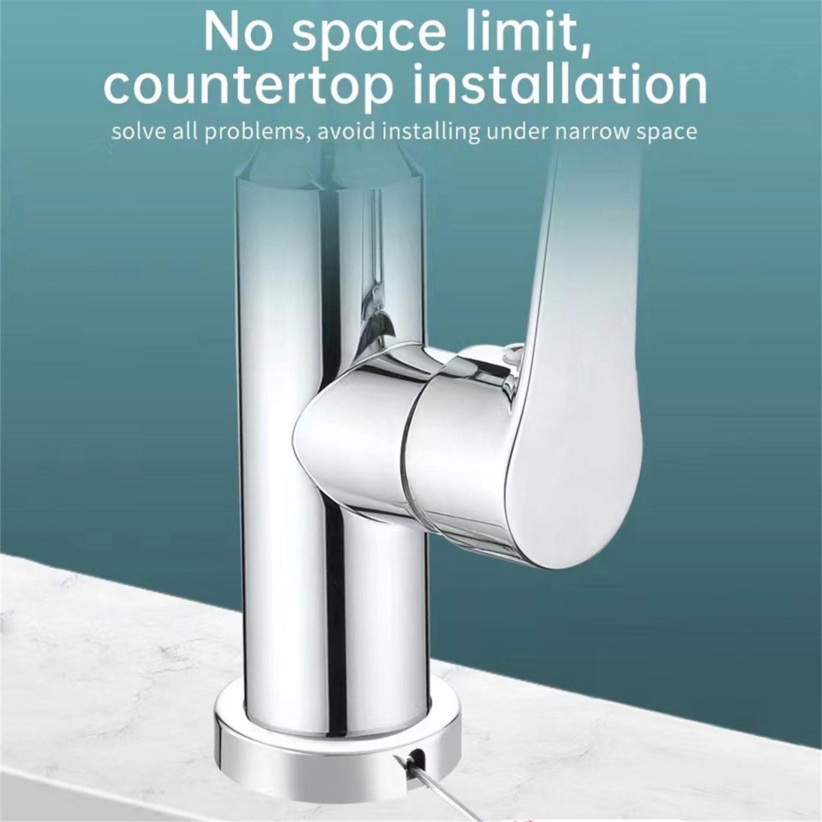 

Быстроустанавливаемое основание для крана с регулируемыми углами, крепление для крана из нержавеющей стали, крепление для крана из нержавеющей стали для домашнего и арендного использования серебряный