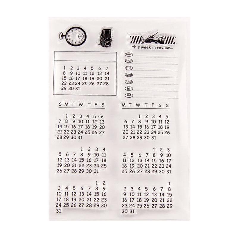 For Fun Retro Transparent Silicone Stamps Seal Ledger Stamp for Scrapbooking DIY Decor Rubber Stamp Card Making Craft Supplies
