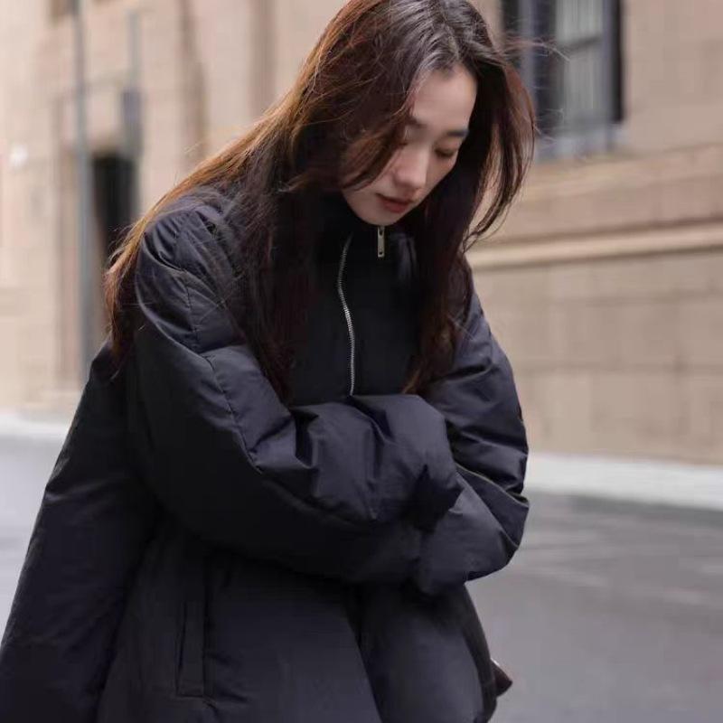 Damen wattierte Winterjacke aus Cord, locker, verdickt, Baumwolle, Design, trendige wattierte Kleidung