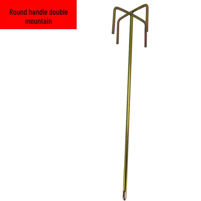 Steel Mixing Rod for Paint and Putty - Two-Pit, Two-Groove Design