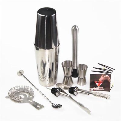 Conjunto de coqueteleira de aço inoxidável