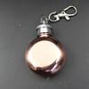 1oz Mini Portable Round Hip Flasks Flagon Jar Wine Whisky Pot Drinkware Key Ring Keychain Drinkware