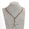 Vintage Starfish Pendant Necklace Beach Choker Jewelry Adjustable Clavicle Chain