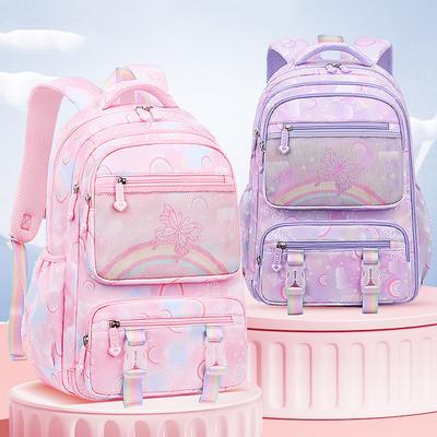 Mochila ortopédica infantil de princesa para meninas, para estantes de livros do ensino fundamental