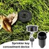 Sprinkler Key Hider Realistic Cash Holder Hider Box Protection Waterproof Key Garden Sprinkler from Soil