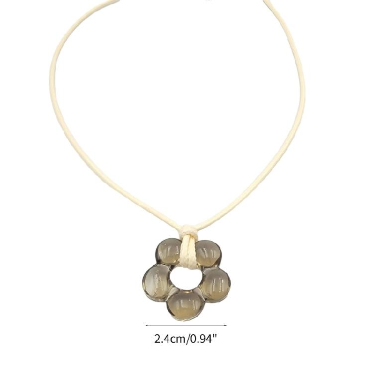 Drawing Rope Flower Necklace Female Hip-hop Cold Wind Long Sweater Neck Chain
