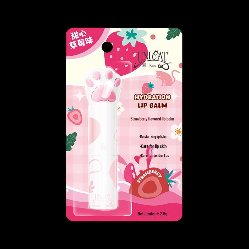 UNI CAT Strawberry Scented Moisturizing Lip Balm