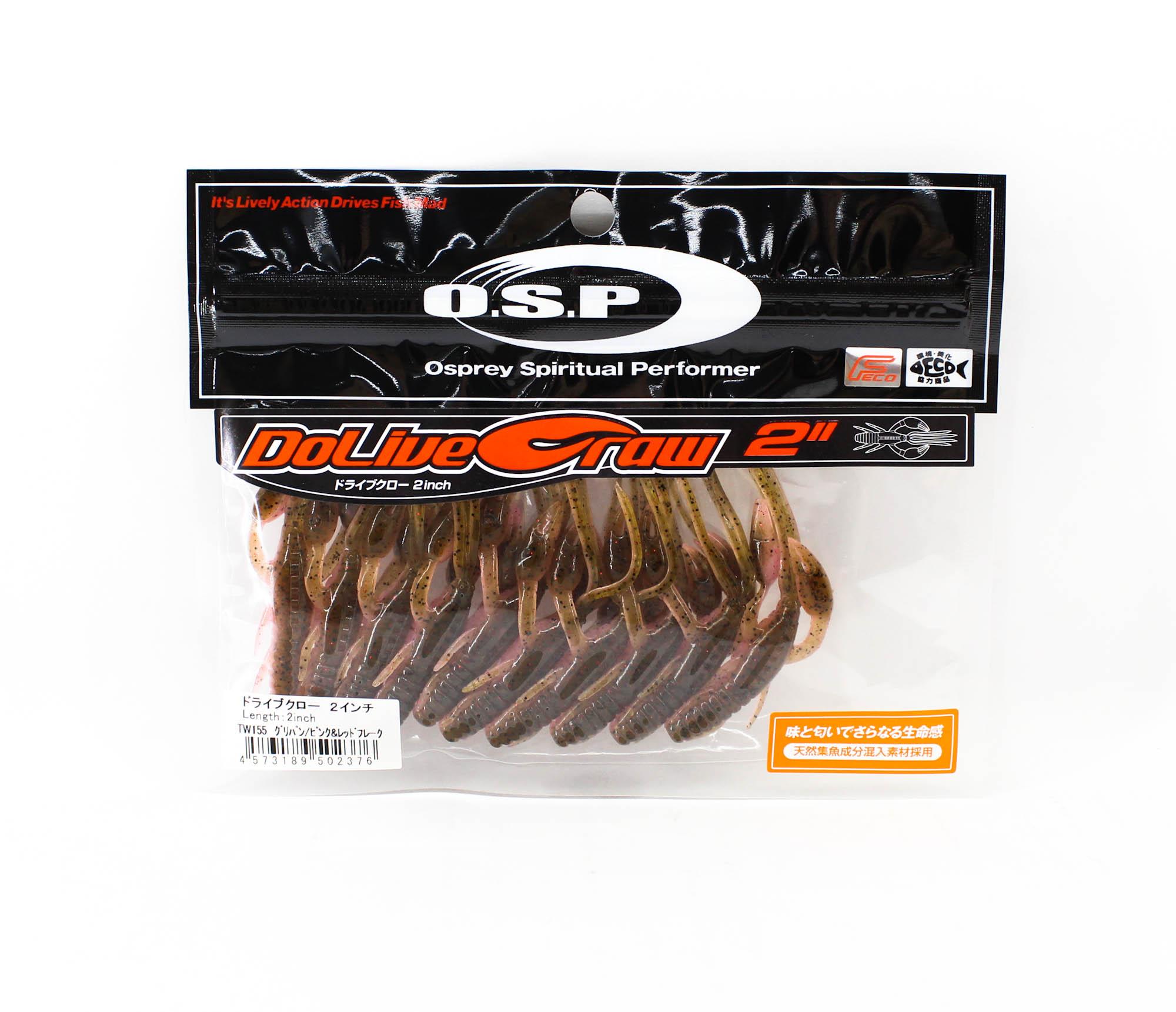 

Мягкая приманка OSP Dolive Craw 2 дюйма TW-155 (2376)