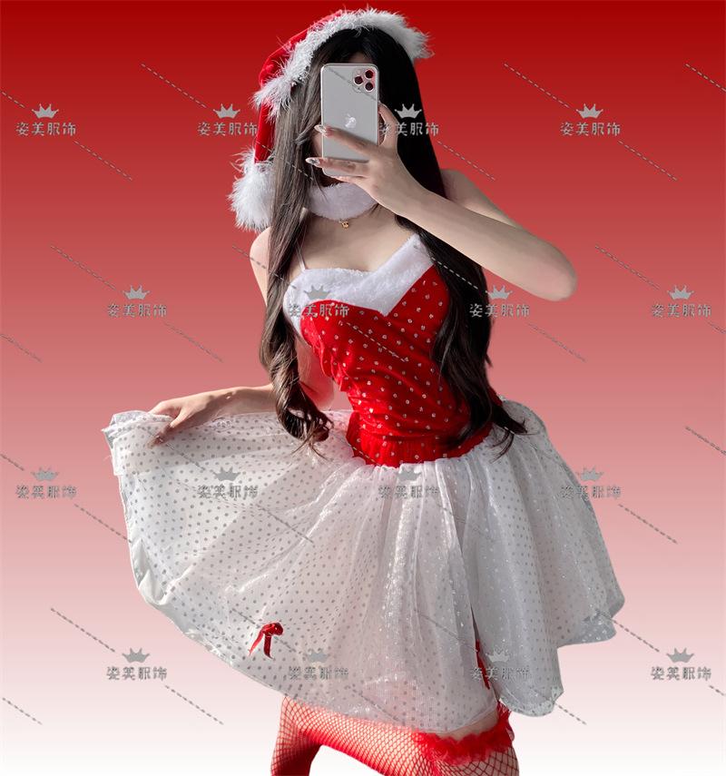 2024 New Christmas Clothing Christmas Uniform Set Cos Clothing Christmas Costume Full Set Santa Claus Halloween