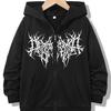 Streetwear Fashionable Zipper Hoodie Casual HIP HOP Hoodies Jackets Boys Girls Y2k Zip Up Sweatshirt Spring Autumn