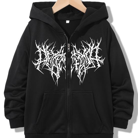 Streetwear Fashionable Zipper Hoodie Casual HIP HOP Hoodies Jackets Boys Girls Y2k Zip Up Sweatshirt Spring Autumn