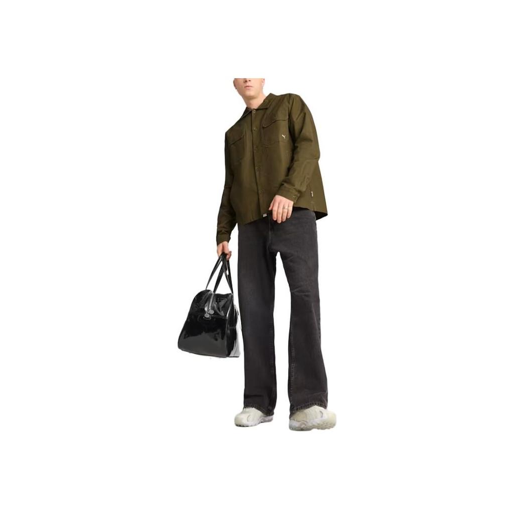 Puma Mmq Fashion Comfortable Versatile Skin-Friendly Jacket Men Jacket Olive-Brown 629348-60