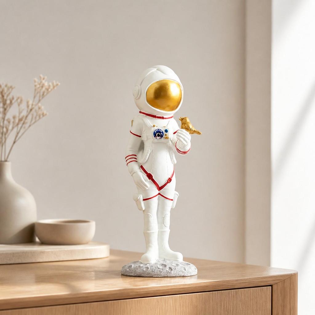 Female Astronaut Figurine Small Sculpture Sculptural for Collectors