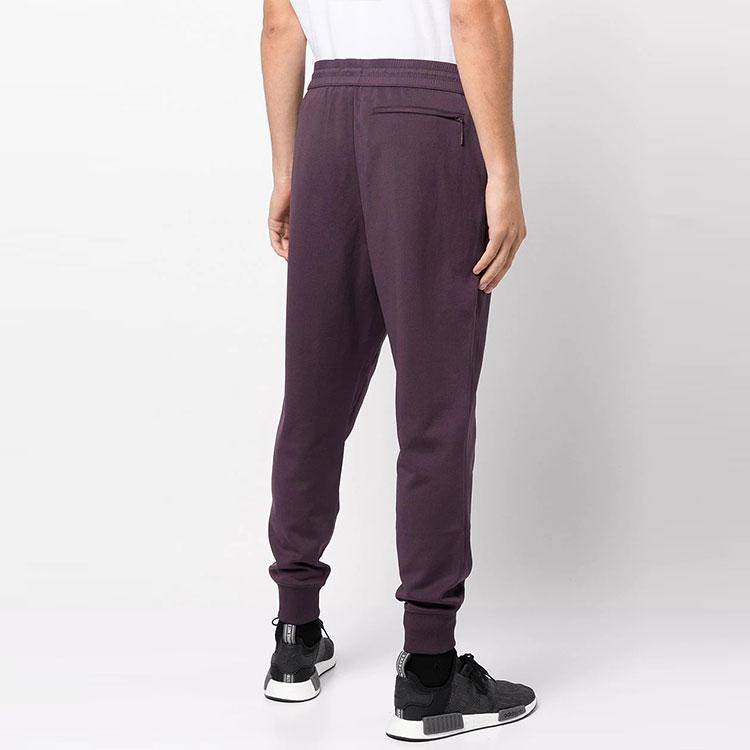Y-3 Logo Knit Drawstring Sweatpants Men Bottoms Burgundy HB3394