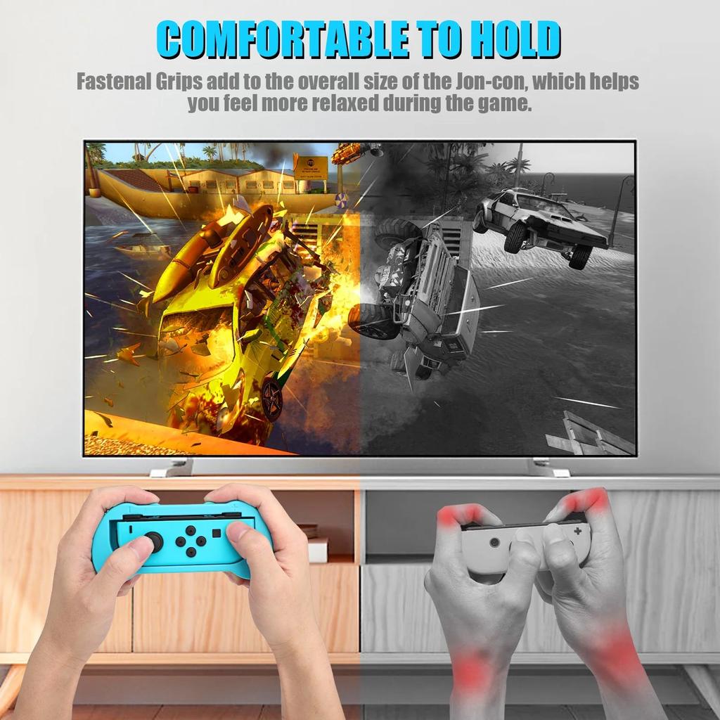 Game Wrist Bands for Nintendo Switch Controller Game Just Dance 2020/2019, Joy-Cons Left and Right  Adjustable Elastic Wrist Bands Cuff Two Size