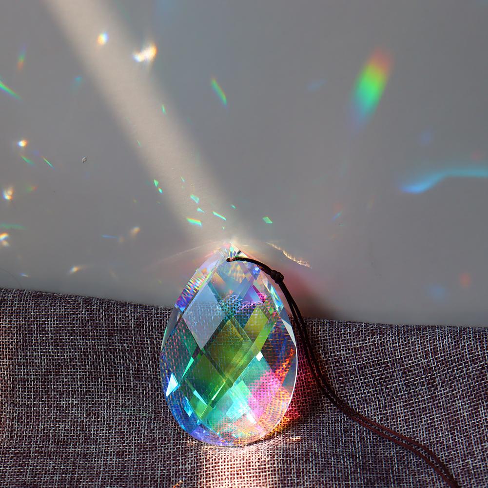 Crystal Hanging Drop Sun Light Catcher Handmade Pendant Home Decoration Windows Wedding Garden Decor Ornament DIY Craft