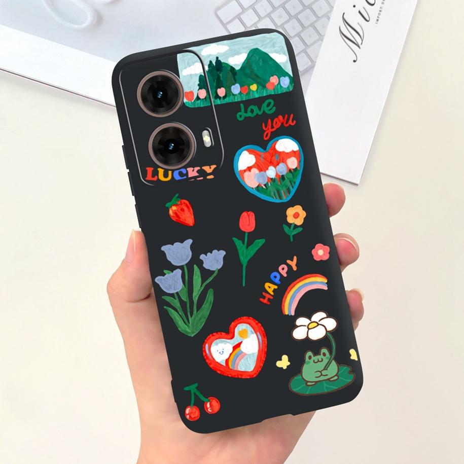 For Motorola Moto G85 5G Case Cute Astronaut Girls Soft Silicone TPU Phone Cover For Moto G85 2024 Funda G 85 MotoG85 Matte Case