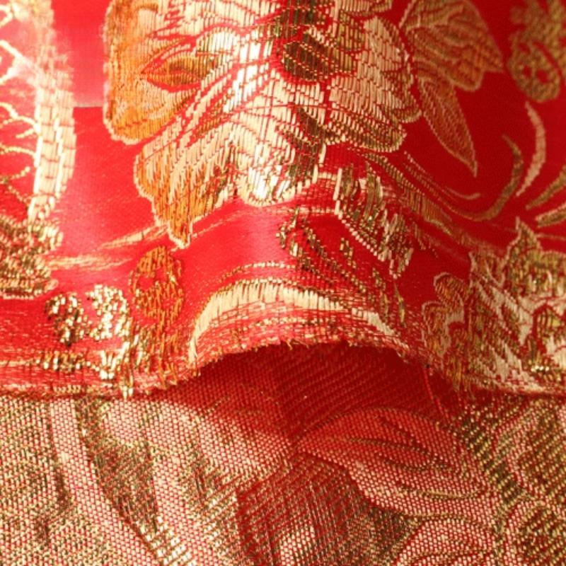 Spun Gold Silver Jacquard Cloth Ancient Han Costume Cheongsam COS Clothing Fabric Brocade Stage Clothing Accessories