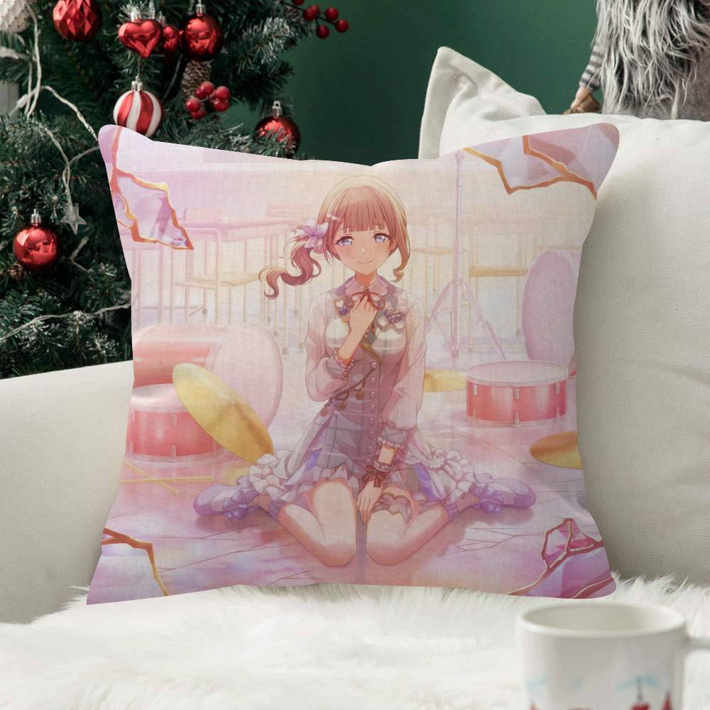 Mochizuki Honami Pillow Case Plush Fabric Soft Double Sided Print Sofa Cushion Cover Throw Pillow Covers
