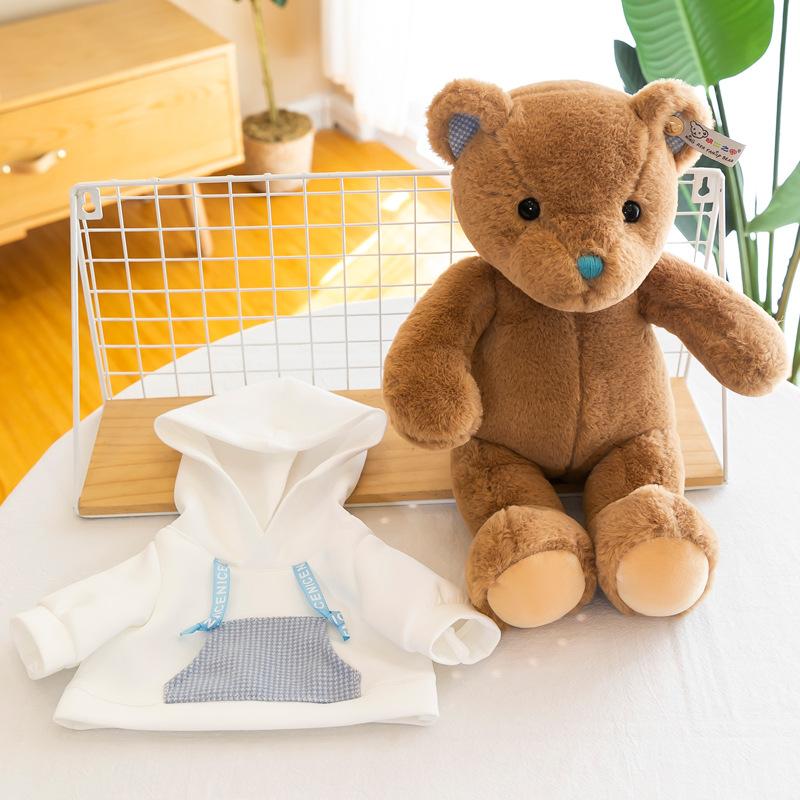 Cute Akihito Sweatshirt Bear Doll Plush Toy Girls Bed Sleeping Doll Girl Birthday Gift for daily use