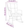 Rocking Chair Cloud Grey Fabric