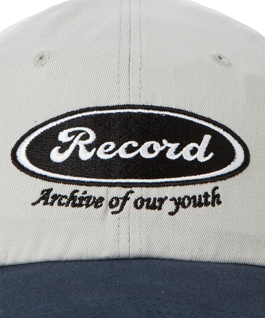 SWERVE Record Capsule Logo Ball Cap [Gray/Navy]