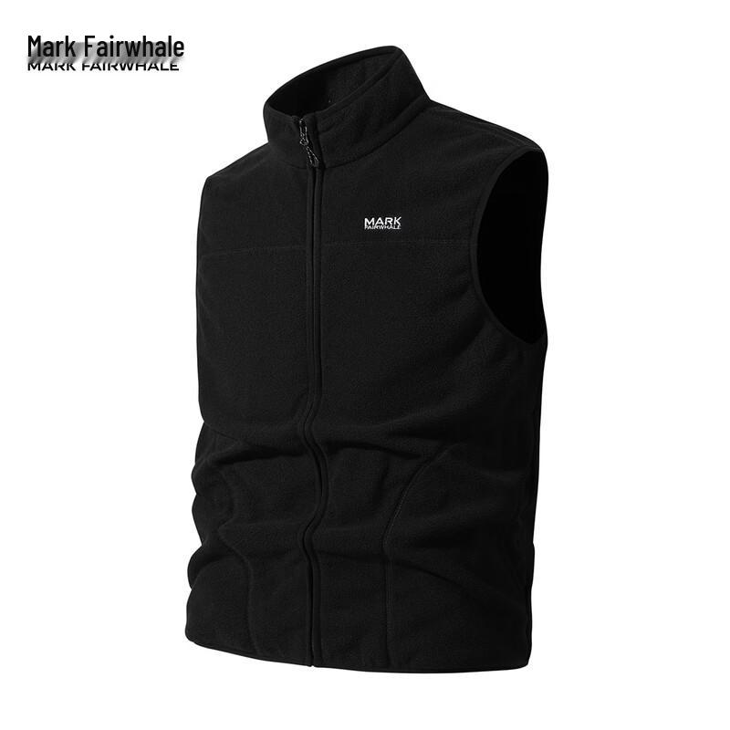 MARK FAIRWHALE Men s Stand Collar Fleece Vest L