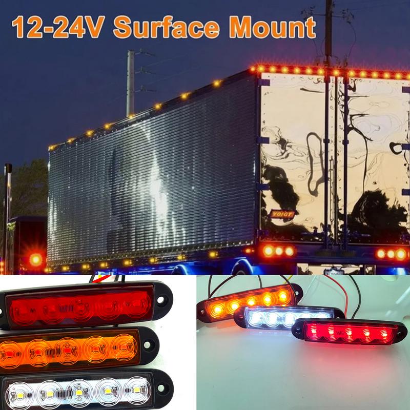 5 LED truck side lights high brightness width lights Waterproof Truck LED Side Marker Lights Clearance Indicator Lamp Lights