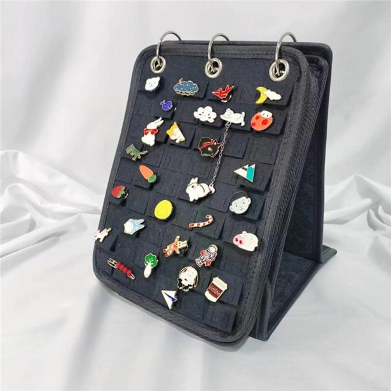 Fashionable Felt Jewelry Organizers Books Portable Travel Earring Necklace Rings Storage Case Jewelry Accessory